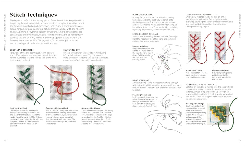Embroidery: The Ideal Guide to Stitching, Whatever Your Level of Expertise Spiral Bound