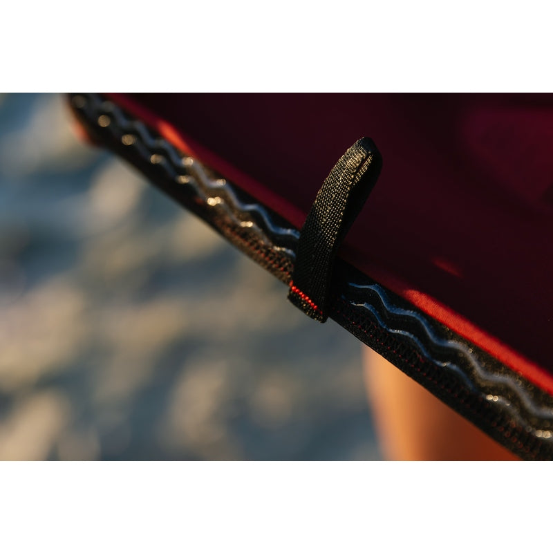 WAIHANA Maroon Carvico Hooded Surf Rash Guard