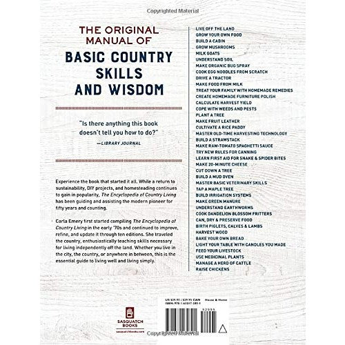 The Encyclopedia of Country Living, 50th Anniversary Edition: The Original Manual for Living off the Land & Doing It Yourself Spiral Bound