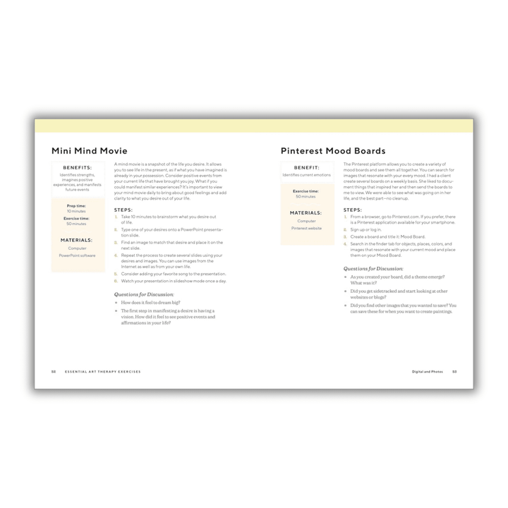 Essential Art Therapy Exercises: Effective Techniques to Manage Anxiety, Depression, and PTSD Spiral Bound