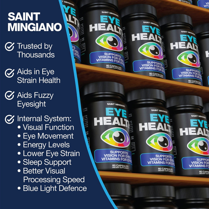 Eye Health & Vision Vitamins Supplement 60 Capsules