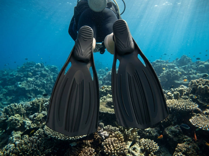 Saber Full Foot Fins for Diving - Efficient Swim Gear