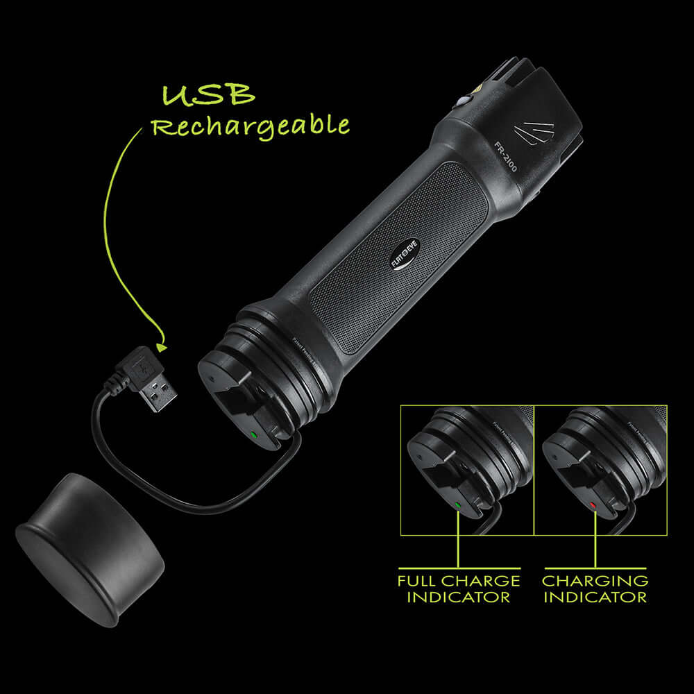 Panther Vision FLATEYE™ Rechargeable FR-2100 Flashlight - 2175 Lumens