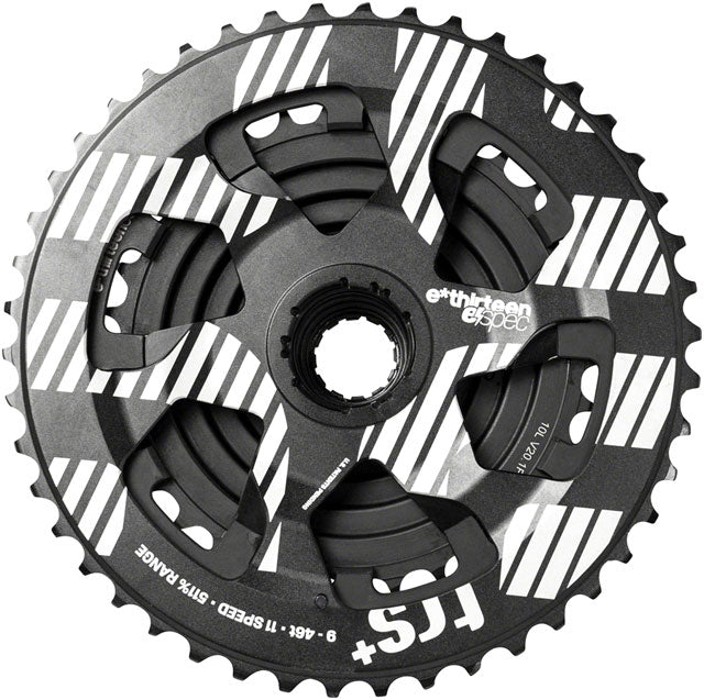 e*thirteen TRS Plus Cassette - 11 Speed, 9-46t, Black, For XD Driver Body