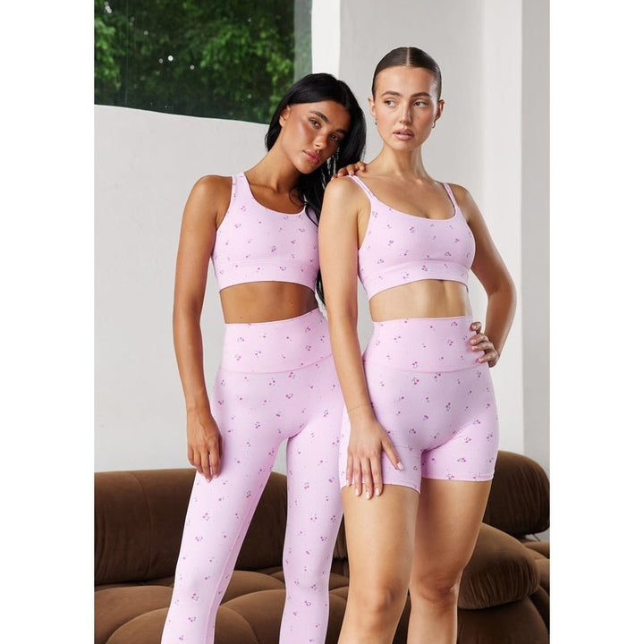 Astoria LUXE BLOSSOM Sports Crop - Cherry