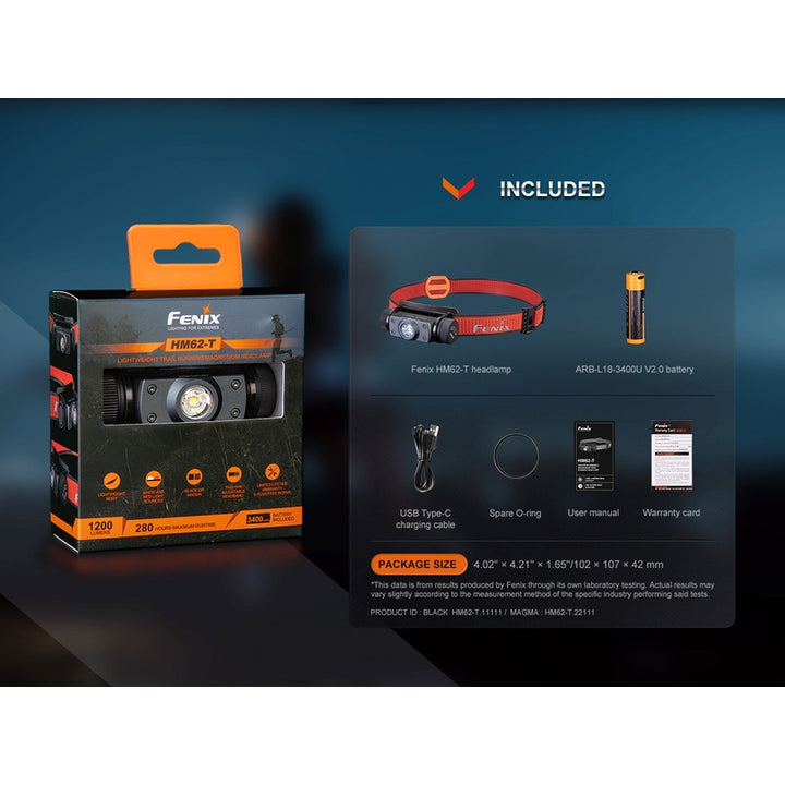 Fenix HM62-T Lightweight Trail Running Headlamp