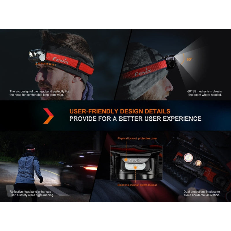 Fenix HM65R-DT Trail Running LED Headlamp