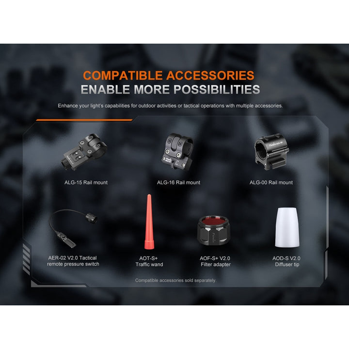 Fenix PD35R ACE Multi-mode Tactical Flashlight + FREE CL01 Mini Lantern