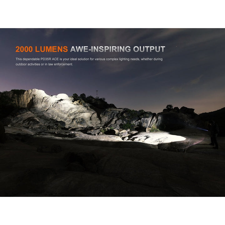 Fenix PD35R ACE Multi-mode Tactical Flashlight + FREE CL01 Mini Lantern