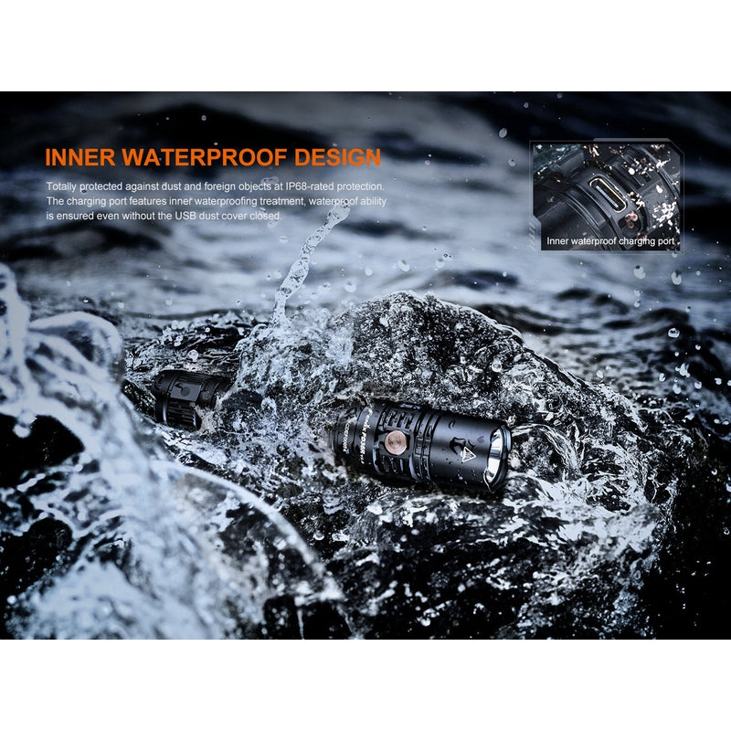 Fenix PD36R V2 Compact Rechargeable Tactical Flashlight - 1700 Lumens