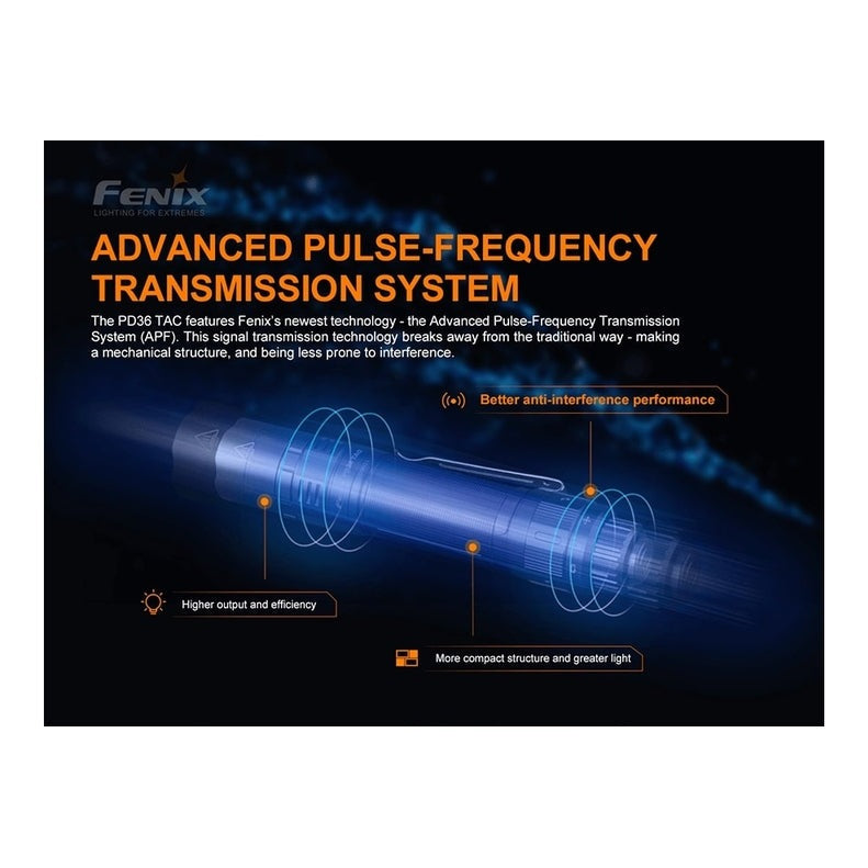 Fenix PD36 TAC Tactical Flashlight - 3000 Lumens