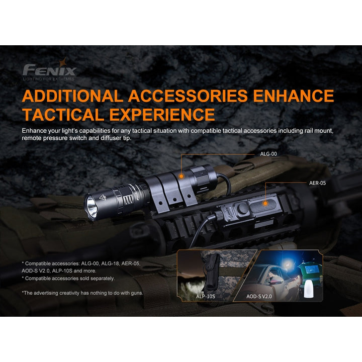 Fenix PD36 TAC Tactical Flashlight - 3000 Lumens