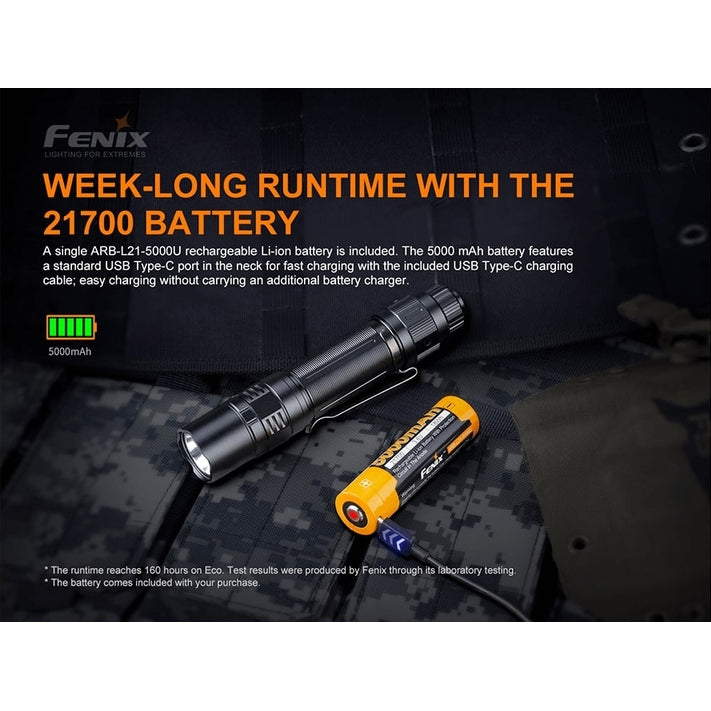 Fenix PD36 TAC Tactical Flashlight - 3000 Lumens