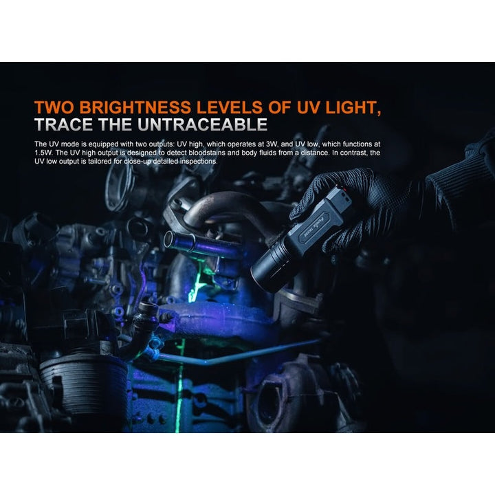 Fenix TK35R Rechargeable High-Performance Tactical Flashlight with UV Output
