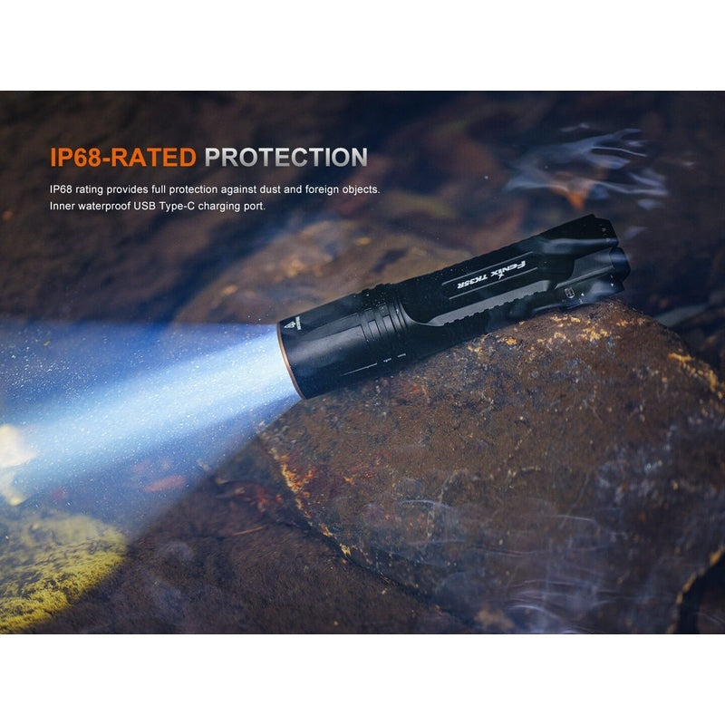 Fenix TK35R Rechargeable High-Performance Tactical Flashlight with UV Output