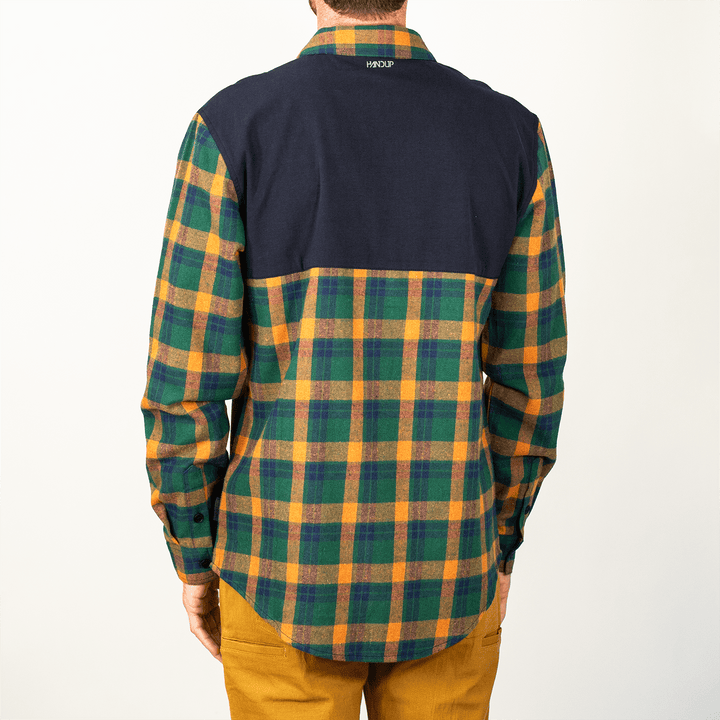 Handup FlexTop Flannel - Forest Green/Golden Mustard