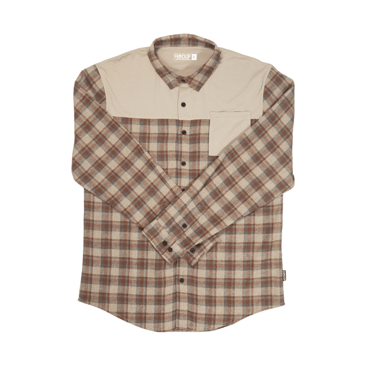 Handup FlexTop Flannel - Saddle Brown/Sand