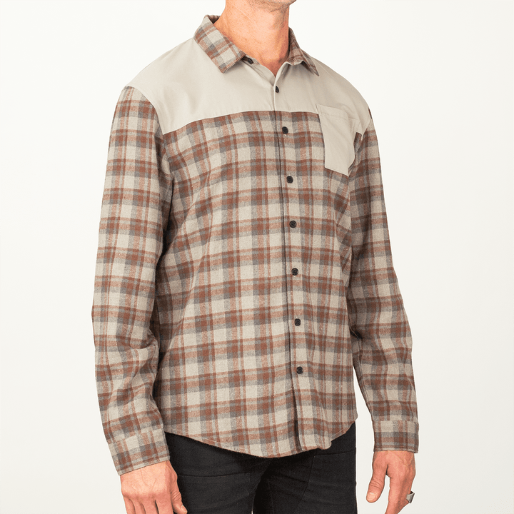 Handup FlexTop Flannel - Saddle Brown/Sand