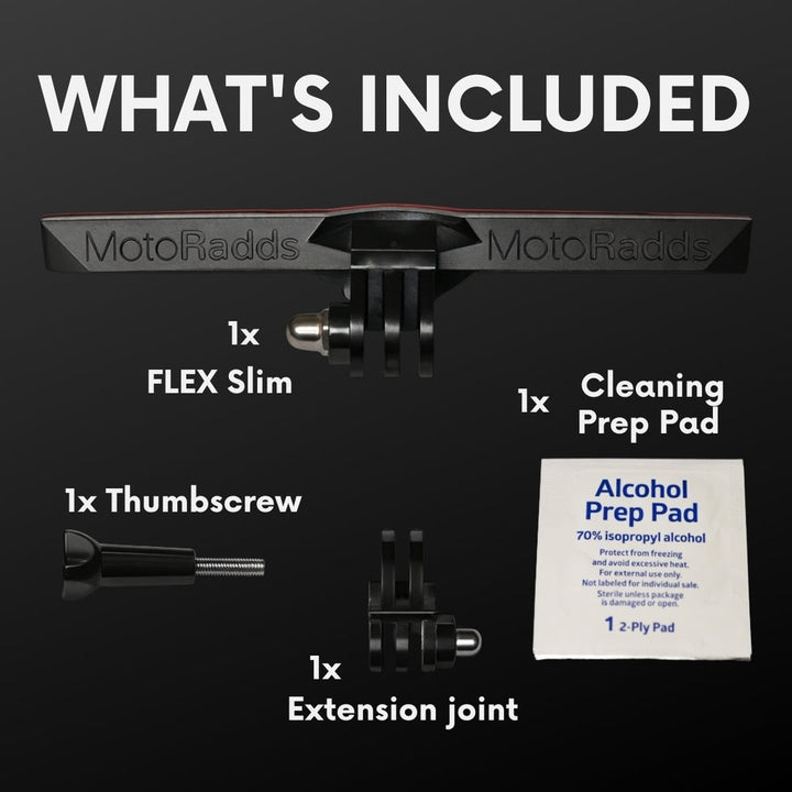 FLEX Slim Universal Flexible Motorcycle Helmet Chin Mount