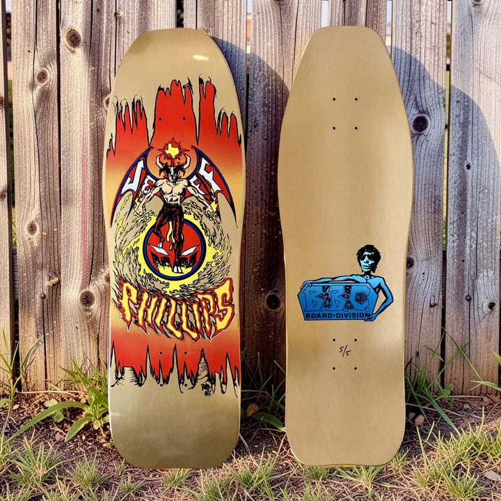Jeff Phillips DevilMan METALLIC GOLD Limited Edition, BBC Deck HAND-PAINTED 1 of 5