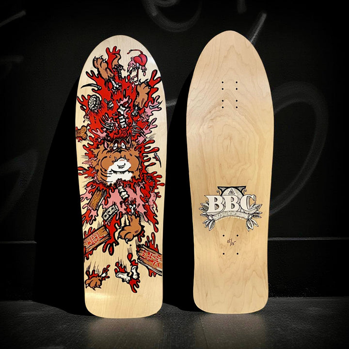 Monty Nolder BBC Exploded Bulldog #3 Limited Edition Deck 10.2"x32" HAND-PAINTED 1 of 15