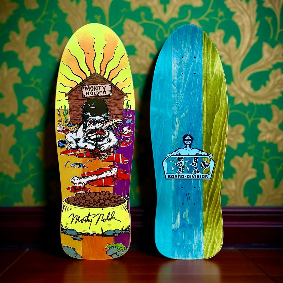 Monty Nolder Bulldog Skateboard Deck 10.25”x31”