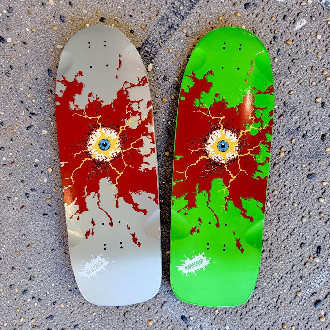 Limited Edition Hand-Painted Electric Eye Skateboard Deck