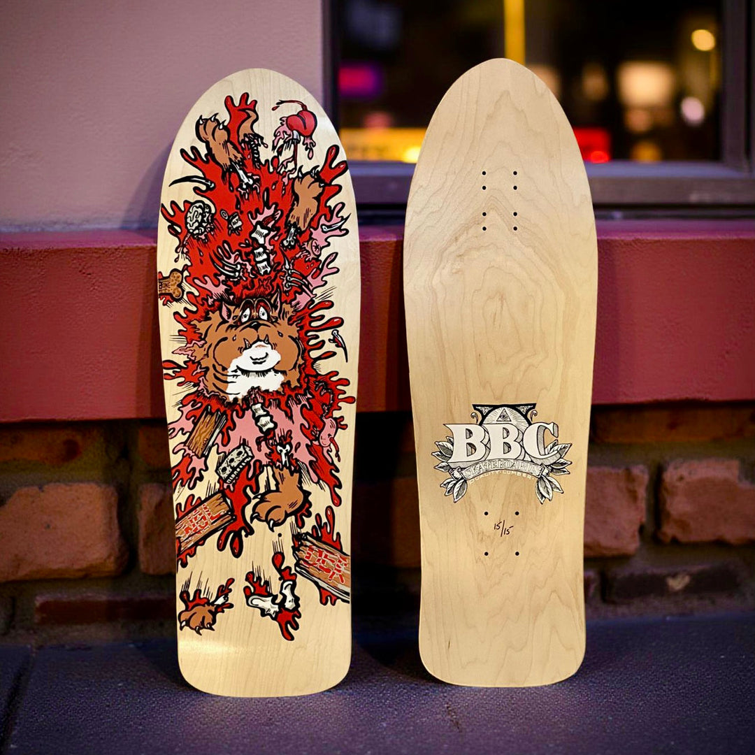 Monty Nolder BBC Exploded Bulldog #3 Limited Edition Deck 10.2"x32" HAND-PAINTED 1 of 15