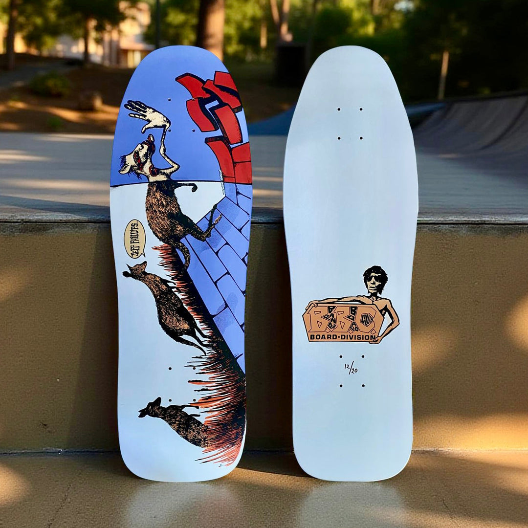 Jeff Phillips Kangaroo Limited Edition BBC Deck, HAND-PAINTED 10"x31" 1 of 20