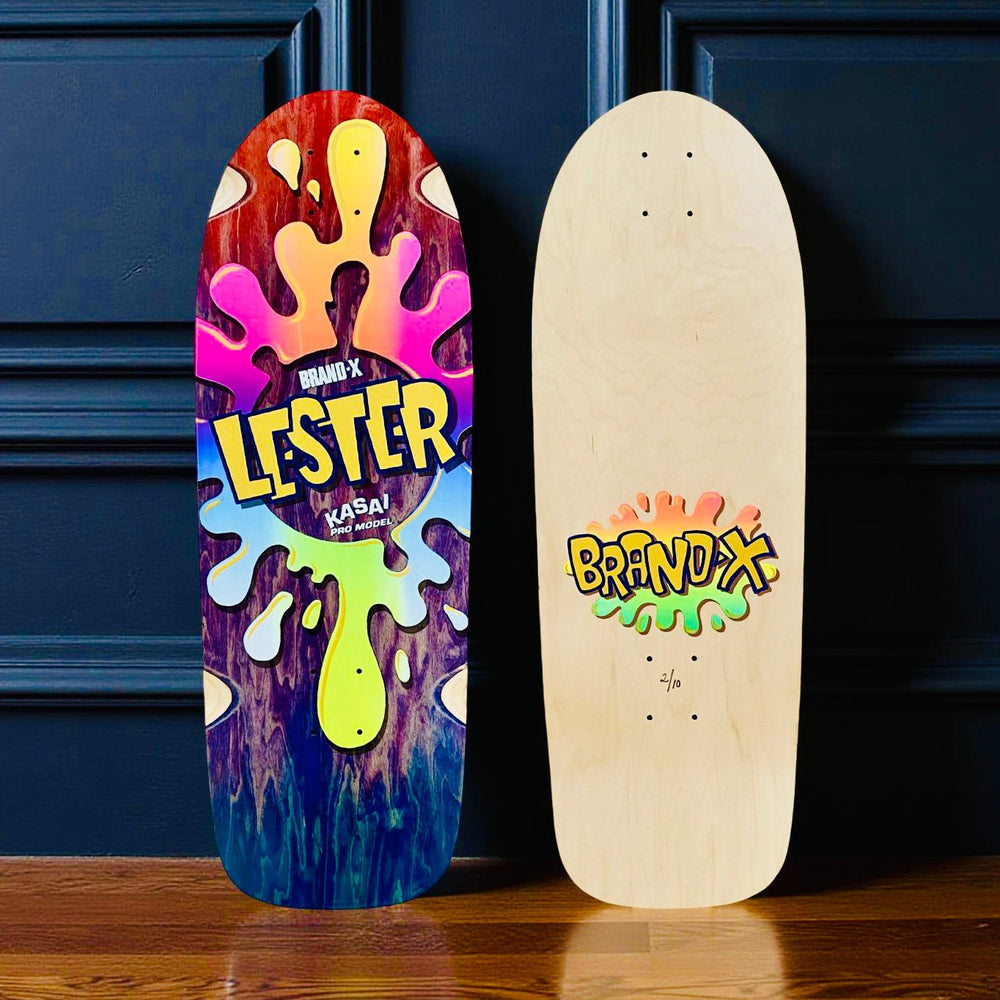 Lester Kasai 10”x30” Hand-Painted Deck, Limited Edition