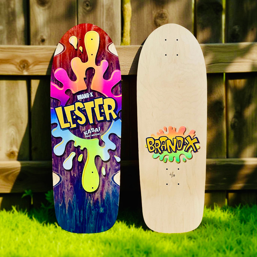 Lester Kasai 10”x30” Hand-Painted Deck, Limited Edition