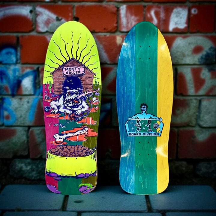 Monty Nolder Bulldog #2 Limited Edition BBC Deck 10.25”x31” HAND-PAINTED 1 of 1