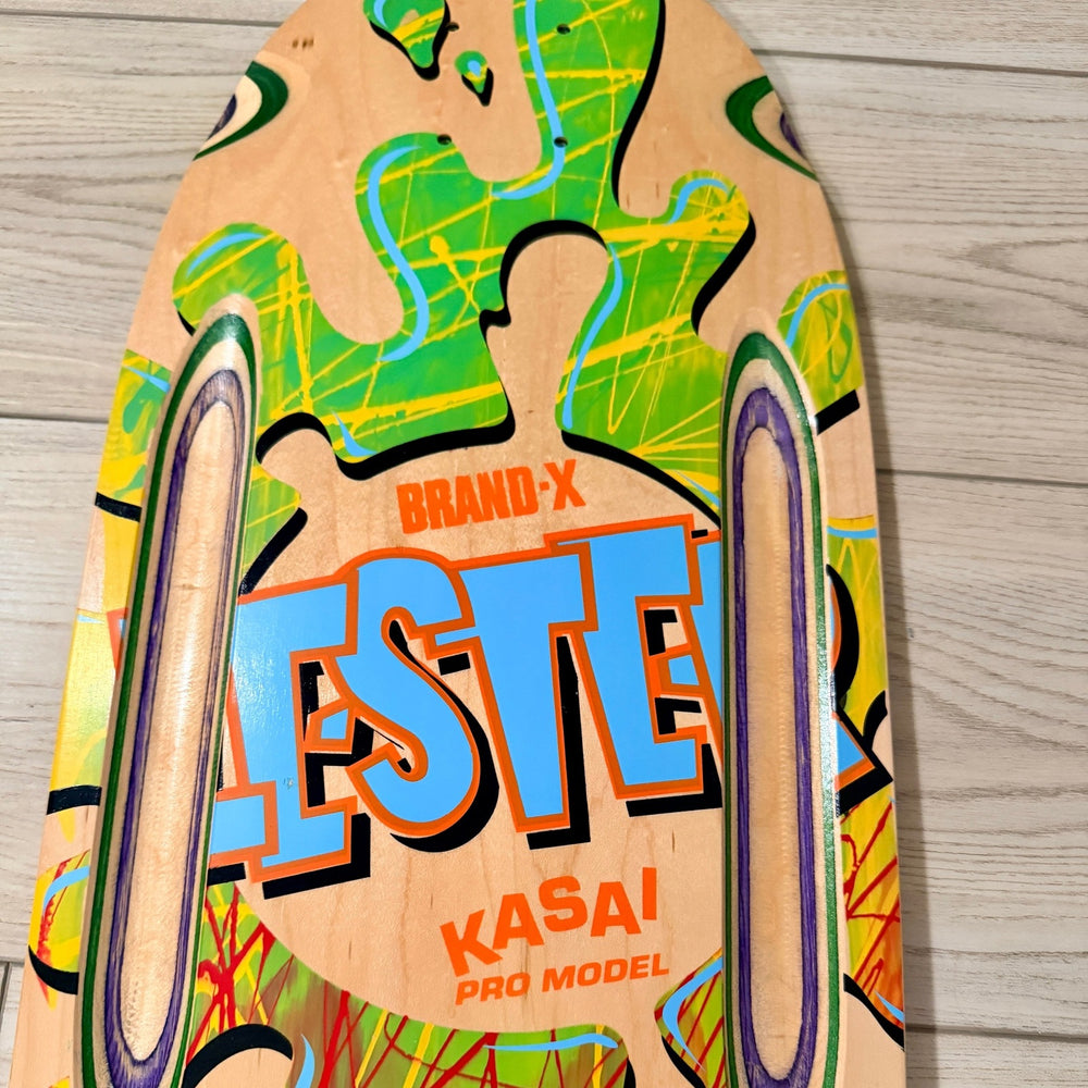 Lester Kasai 10”x30” HAND-PAINTED, Routed ONE OF A KIND Deck 1 of 1