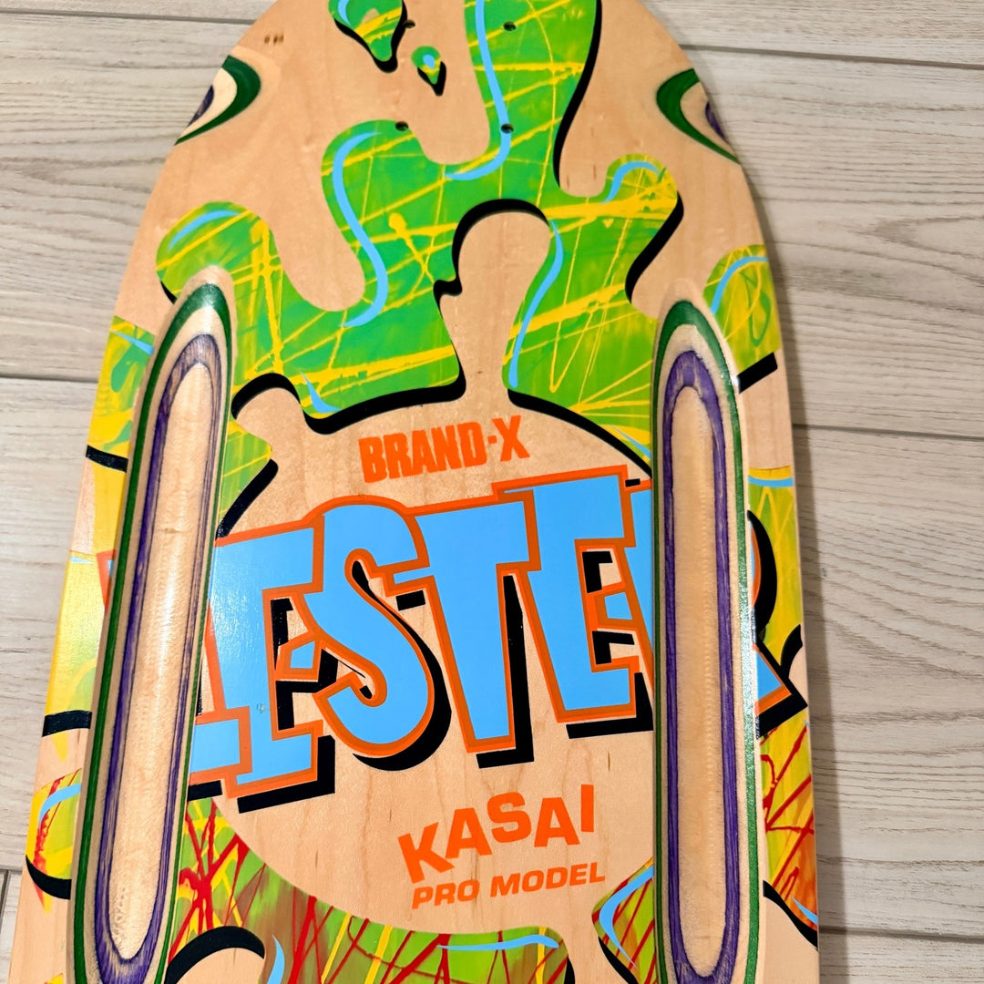Lester Kasai 10”x30” HAND-PAINTED, Routed ONE OF A KIND Deck 1 of 1