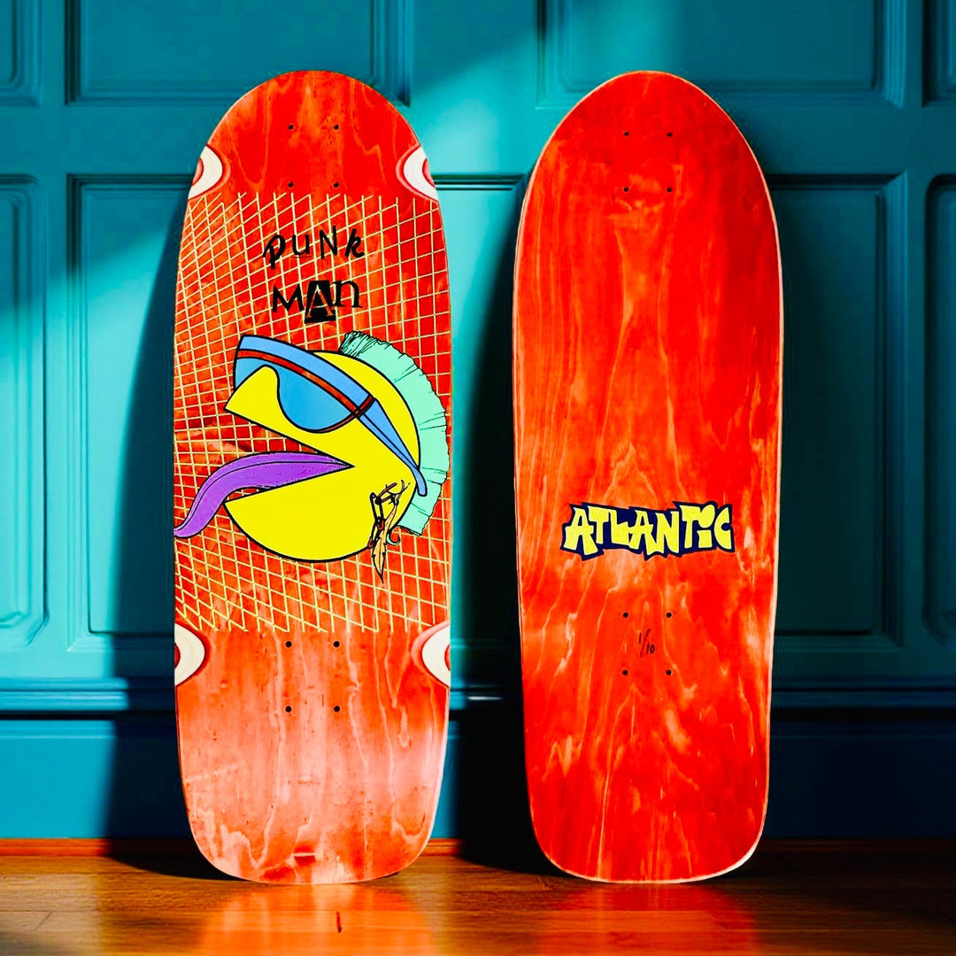 80s Punk Skateboard Deck - Limited Edition Hand-Painted