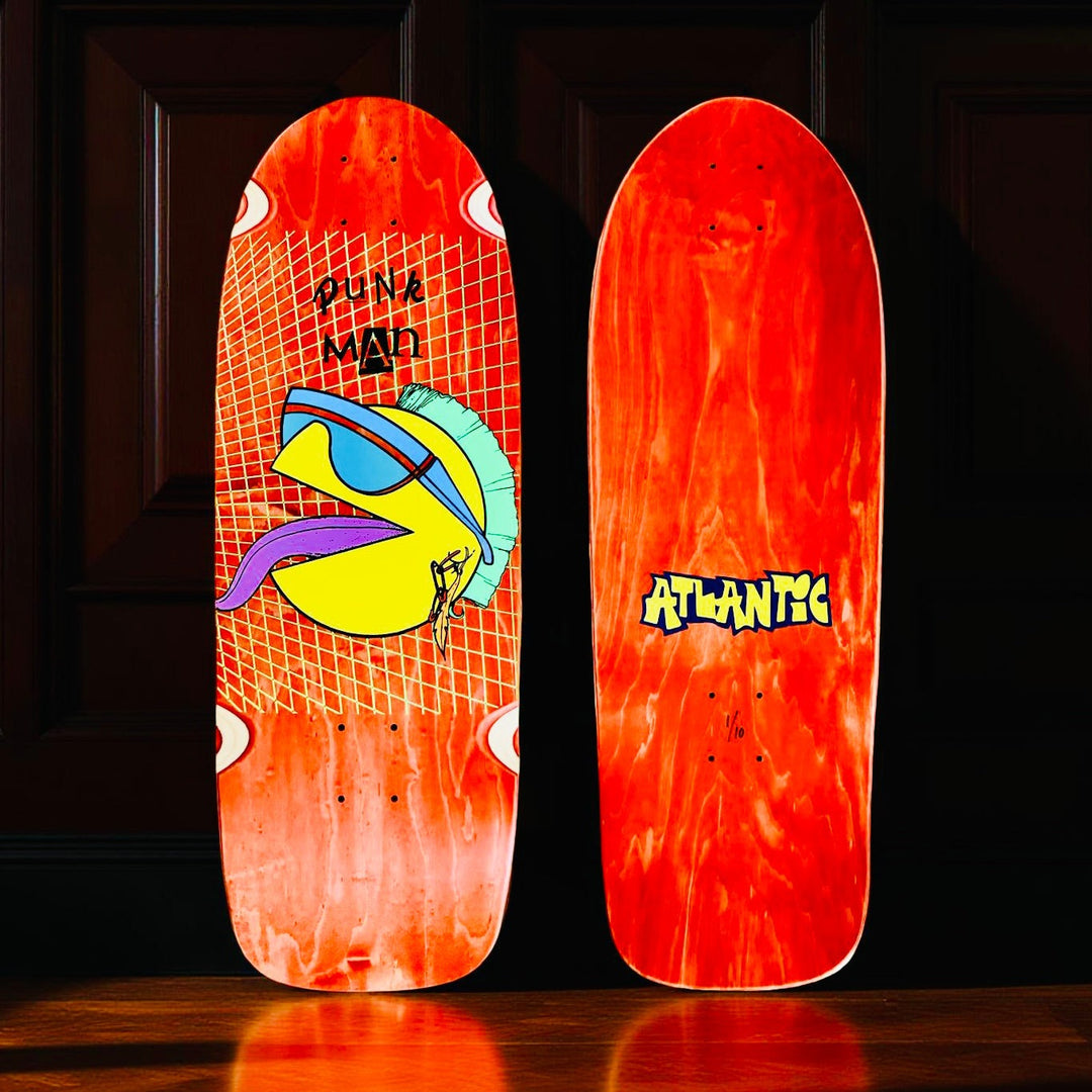 80s Punk Skateboard Deck - Limited Edition Hand-Painted