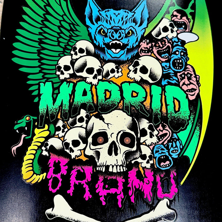 Brand-X-Madrid Collab Limited Edition Deck 10.25"x31" HAND-PAINTED