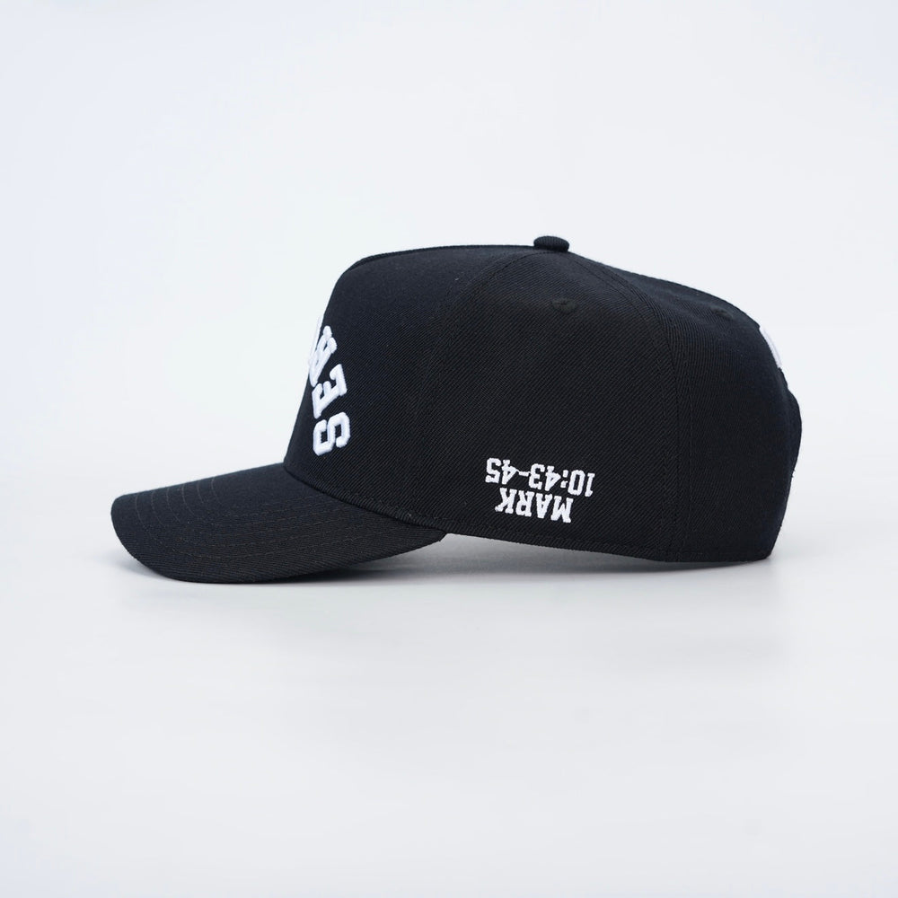 ‘SERVANT’ Premium Wool Blend SnapBack - Black/White
