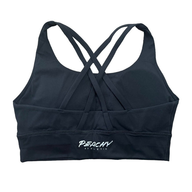 Emerald Longline Sports Bra - Black