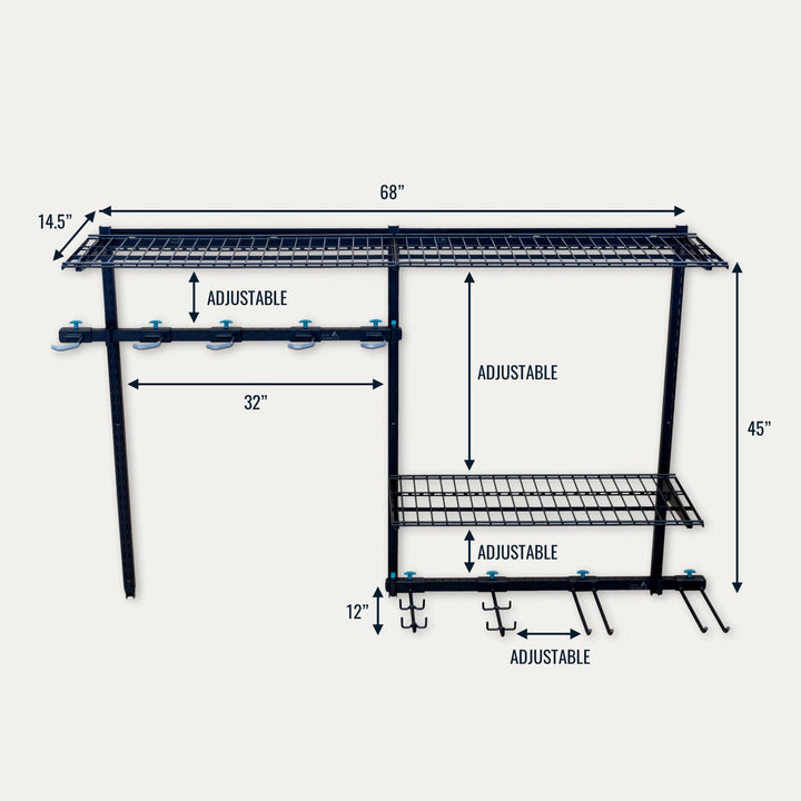 StoreYourBoard G-Bike Pro | Adjustable Wall Storage System | Holds 500 lbs