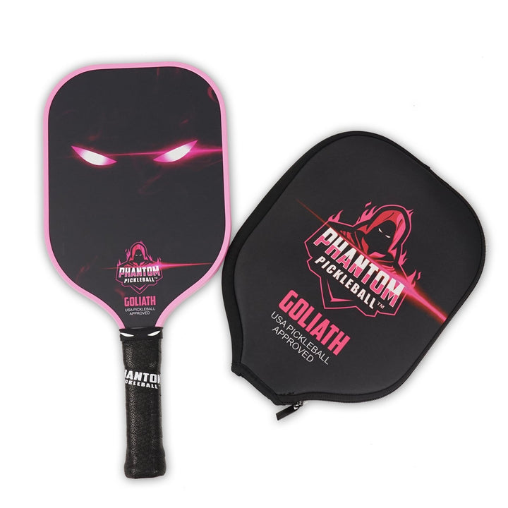 PHANTOM GOLIATH 16MM T800 Carbon Fiber Pickleball Pro Paddle with Cover