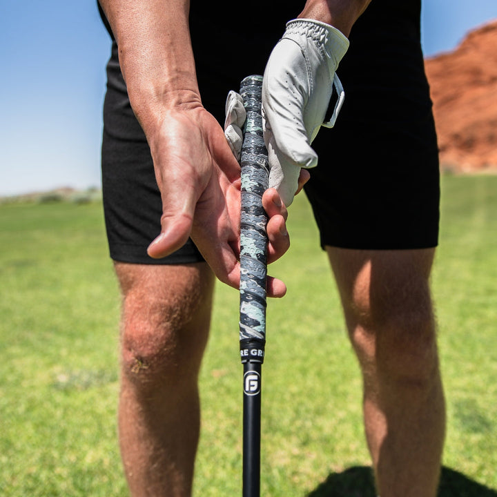 FG Grey Camo V2 Golf Grip Wrap with Death Grip Technology