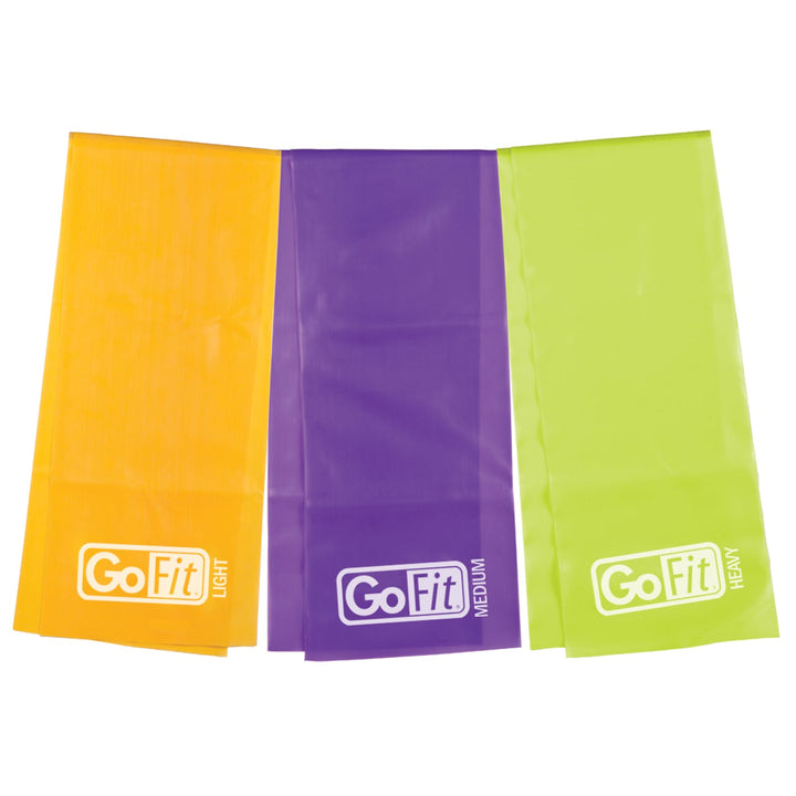 GoFit Latex-Free Flat Bands set of 3