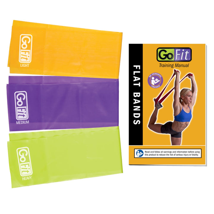 GoFit Latex-Free Flat Bands set of 3