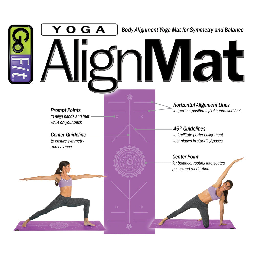 GoFit Yoga AlignMat™ - Purple