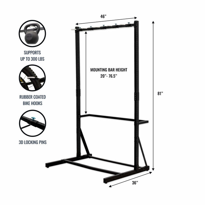 StoreYourBoard Freestanding G-Bike | Holds 5 Bikes