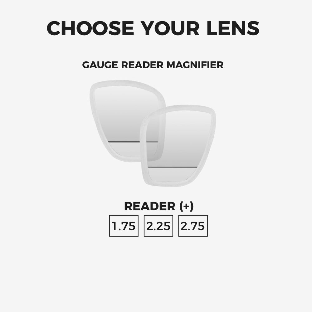 Fantasia Mask Gauge Reader Lens for Diving - Customizable Options