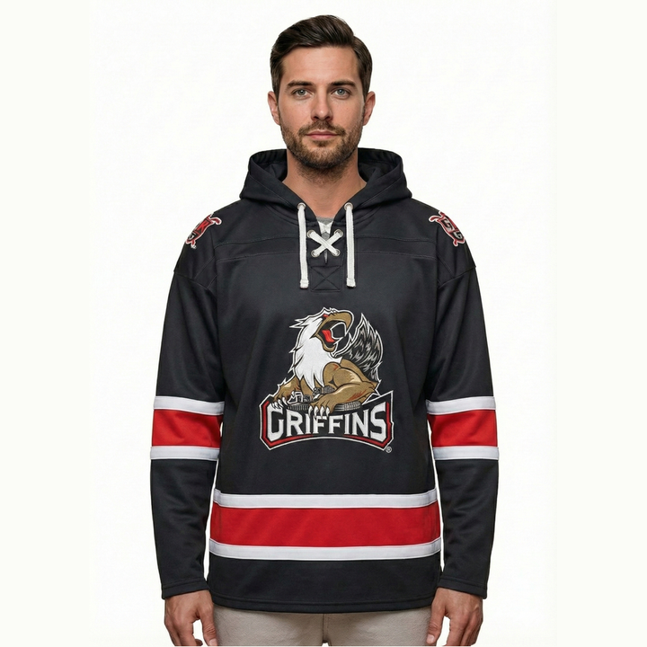 Grand Rapids Griffins Embroidered Hoodie for Fans