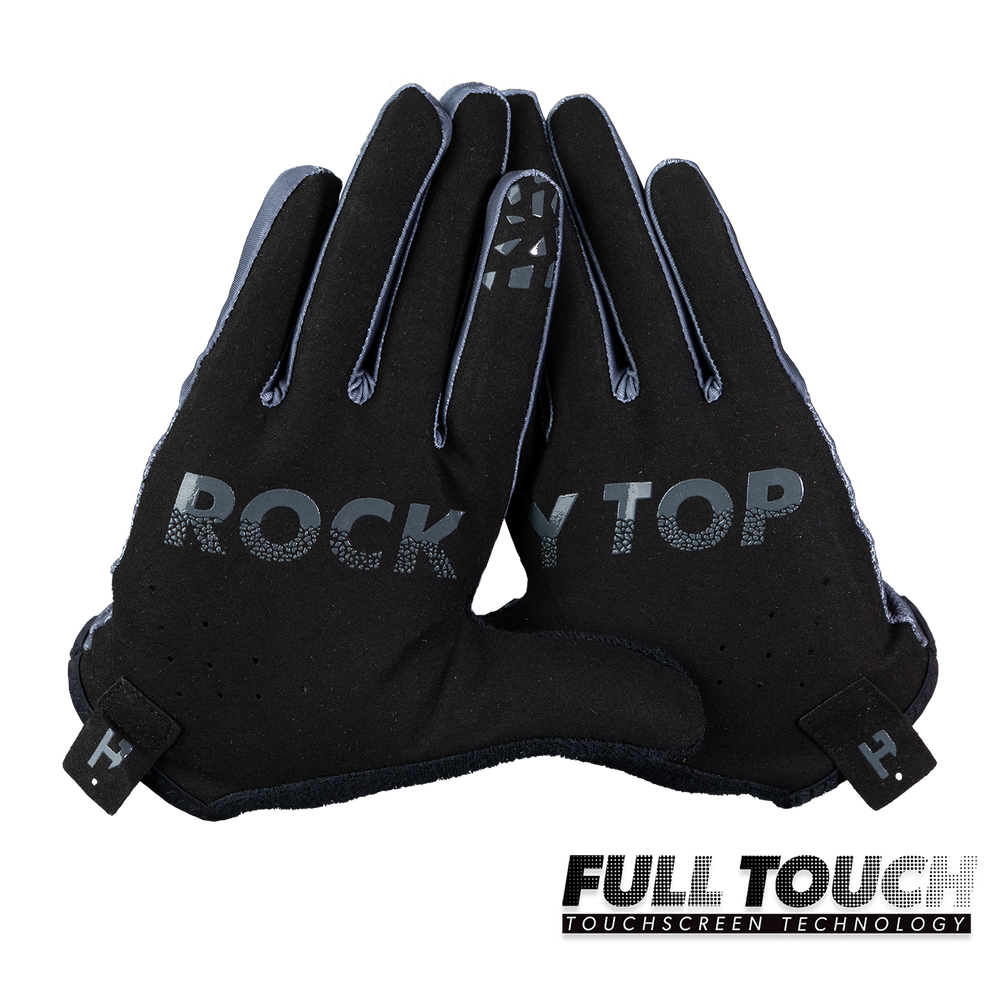 Rocky Top Grey Gloves - Tennessee Flag Design