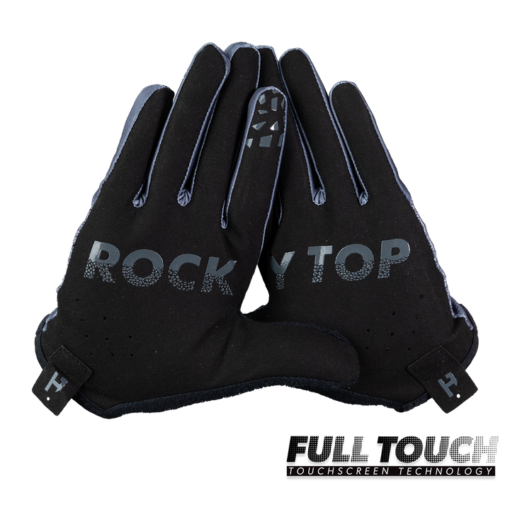 Rocky Top Grey Gloves - Tennessee Flag Design